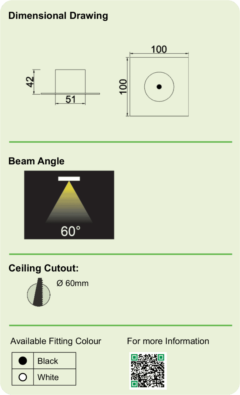 Led Light Spically SR100 Sq Recessed Down Light – Specially designed for concrete slabs ...