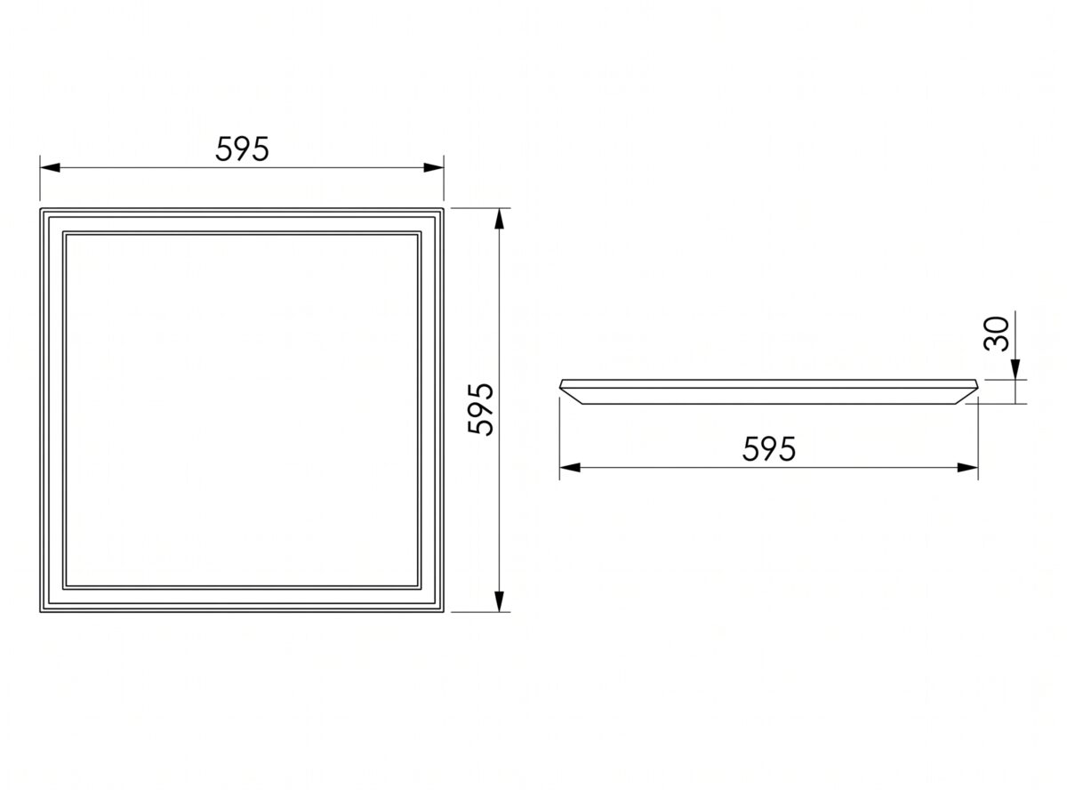 Level Recessed Panel
