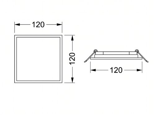 Square Recessed Panel Light