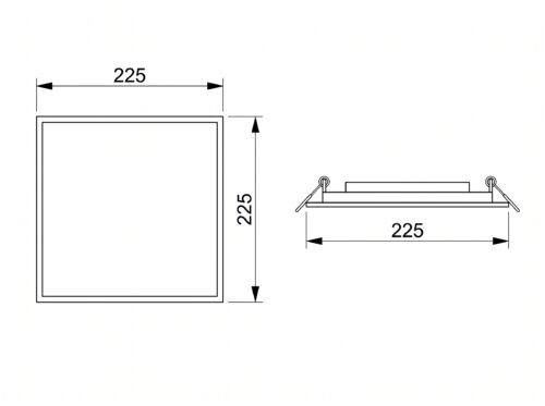 Square Recessed Panel Light