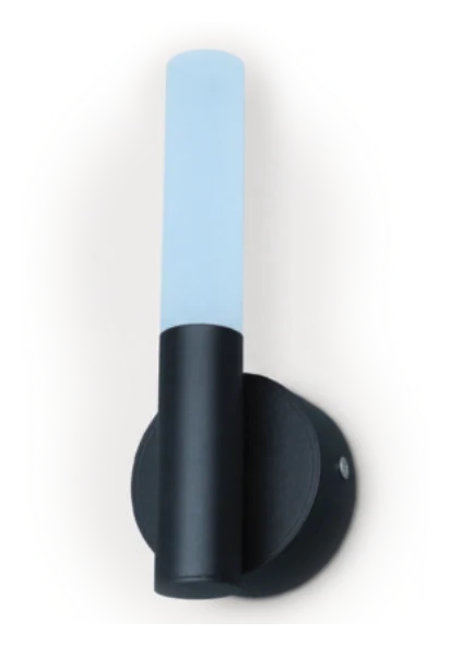 Acrylic Round Rod Wall Light, Single