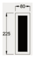 Acrylic Bar Wall Light dimensions