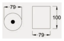 Cylinder Wall Light, Up or Down dimensions