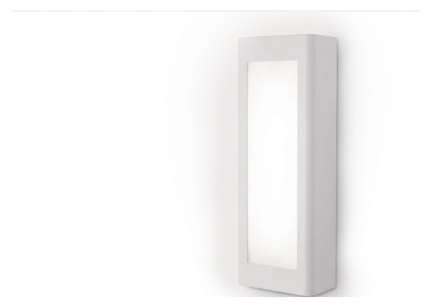 Rectangular Steel Wall Light, Up & Down