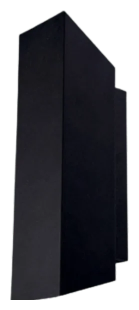 Angled Square Wall Light, Up & Down 50×50×200mm