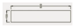 Linear Backlit Wall Light dimensions