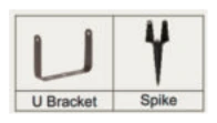 Garden Spike Uplight, Large Round dimensions