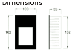 Angled Step Light dimensions