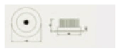 Round Recessed Downlight, Reflector EX100 dimensions