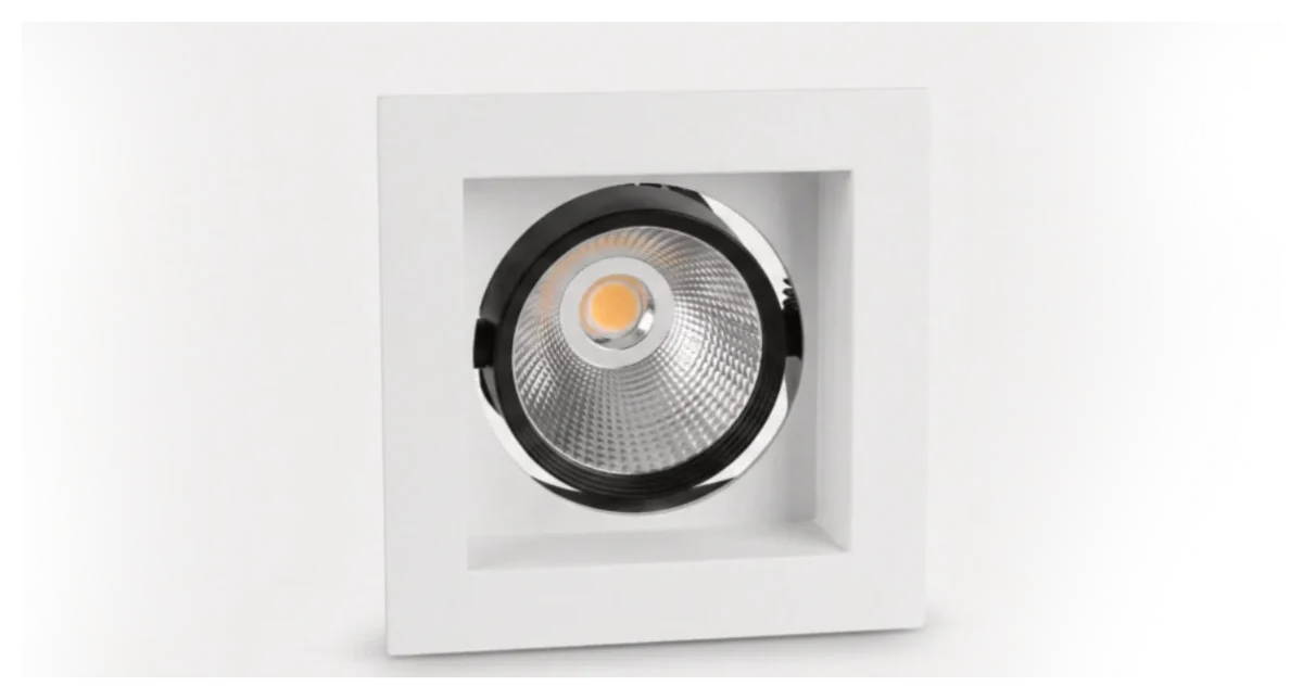 LUX Square Gimbal Recessed Spotlight