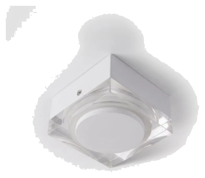 Square Surface Downlight, Crystal