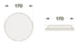 Round Surface Panel Light 170D dimensions