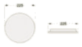 Round Surface Panel Light 225D dimensions