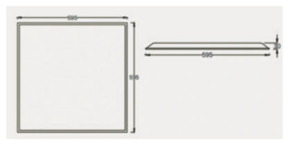 Level Surface Panel dimensions