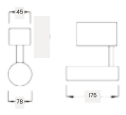 Modern Track Spot F32 F32H dimensions
