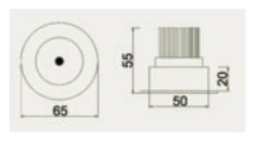 Recessed Spotlight EX12 dimensions