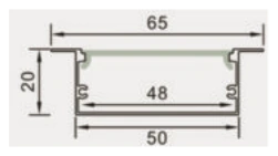Wide Architectural Strip dimensions